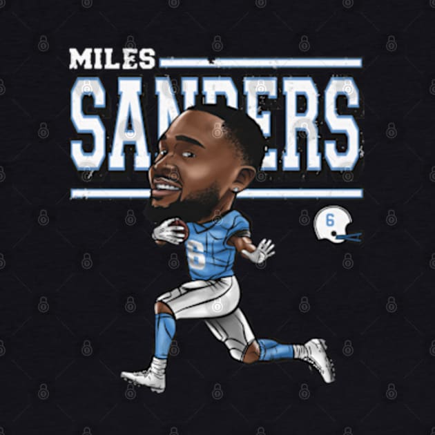 Miles Sanders Carolina Cartoon by danlintonpro